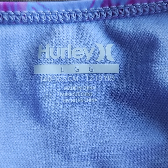 NWT Hurley Girls 1 Piece Swimsuit Size L 12-13 YRS - Picture 4 of 9